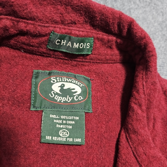 Vintage Stillwater Supply Co Chamois Flannel Button Up Shirt Mens 2XL Long Sleev - Picture 3 of 14